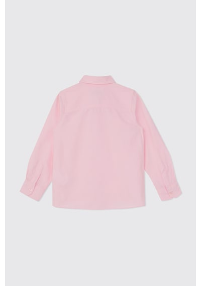 Panço Erkek Çocuk Basic Pembe Oxford Gömlek