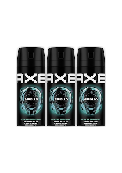 Axe Apollo Erkek Deodorant & Bodyspray 48 Saat Ferahlık 150 Ml X3