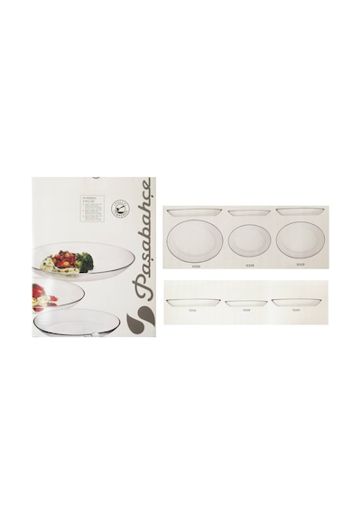 Paşabahçe 3 Lü Kayık Salata Tabak (3 Boy)