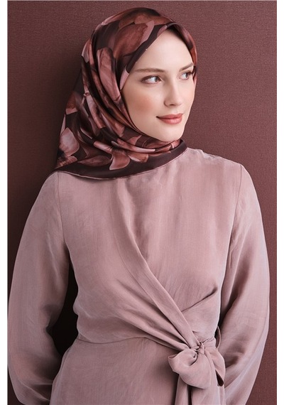 Armine Saf İpek Sura Eşarp 9632d 55 Kese Kağıdı