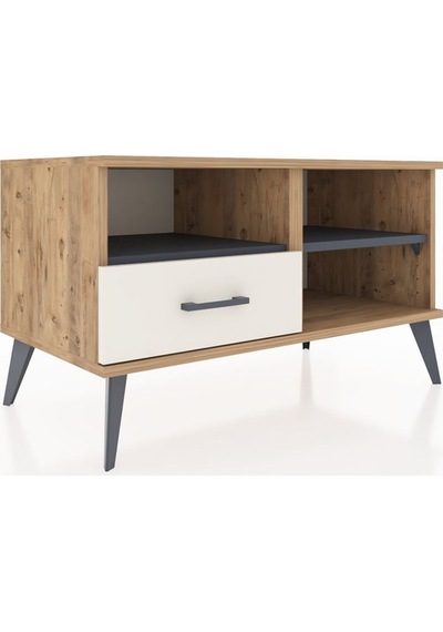 Hyperion Şifonyer 2 Raflı Tek Çekmeceli 88x44x48 Çam-antrasit/aytaşı Antrasit/aytaşı Hyperion Şifonyer 2 Raflı Tek Çekmeceli 88x44x48 Çam-antrasit/aytaşı Antrasit/aytaşı