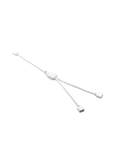 2 Yollu Beyaz Rgb Led Şerit Splitter Bağlantı Kablosu Dc 5v-12v Y Şekli Uzatma Kablosu Çoklayacı Çoğaltıcı Konnektör Adaptör 5050 3528