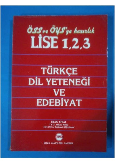 Öss-Öys Türkçedil Yetenegi ve Edebiyat 2000 Yılı Öncesi Basım
