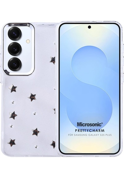Microsonic Samsung Galaxy Uyumlu S25 Plus Kılıf Prettycharm Star -