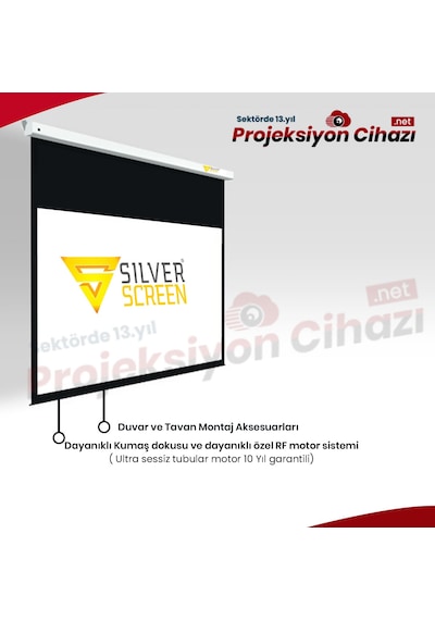 Silverscreen 350X300 Motorlu Kumandalı M1 / Ce / Tse Belgeli