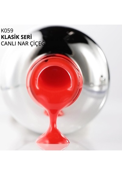 Kalıcı Oje K059, Canlı Nar Çiçeği, 4 Ml Diğer