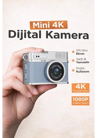 Torima CMR35 Mini Anahtarlık 1080P Dijital Fotoğraf Video Kamera