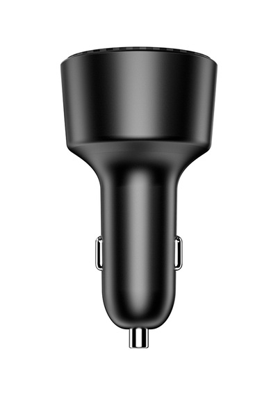 Wiwu Wi-cc026 Hızlı Şarj Özellikli Pd Type-c + Usb-a Portlu Aramid Fiber Araç Şarj Aleti 200w Siyah
