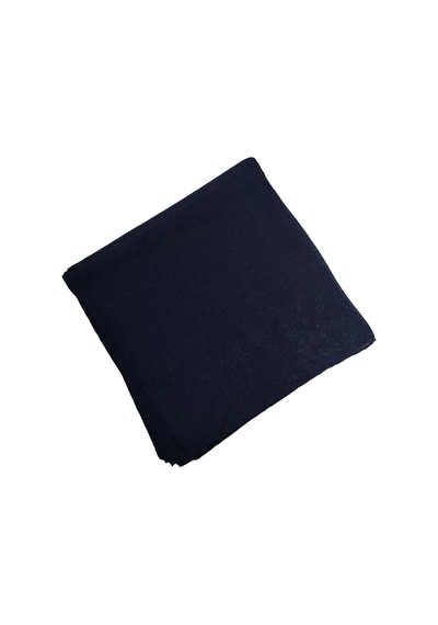 Mısırlı Eşarpları Prenses Monogram Eşarp - 90x90 Cm, Siyah