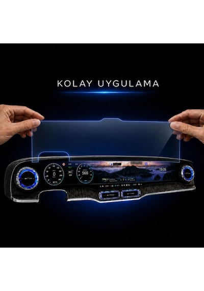 Mercedes Glc İle Uyumlu Ekran Koruyucu 39.1 İnç Multimedya Ve Gösterge, 9h Nano Parlak