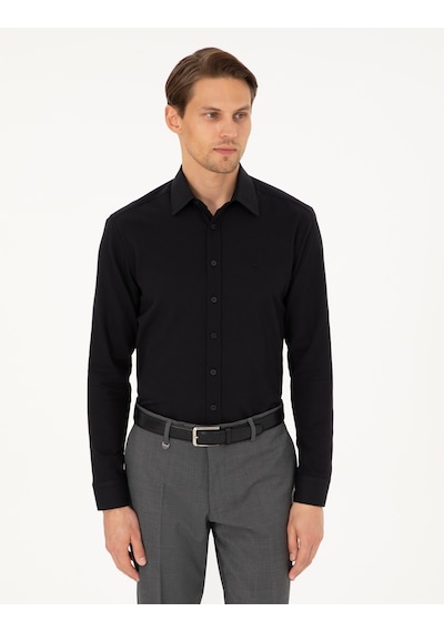 Pierre Cardin Erkek Siyah Gömlek Desenli 50292309-vr046 Siyah