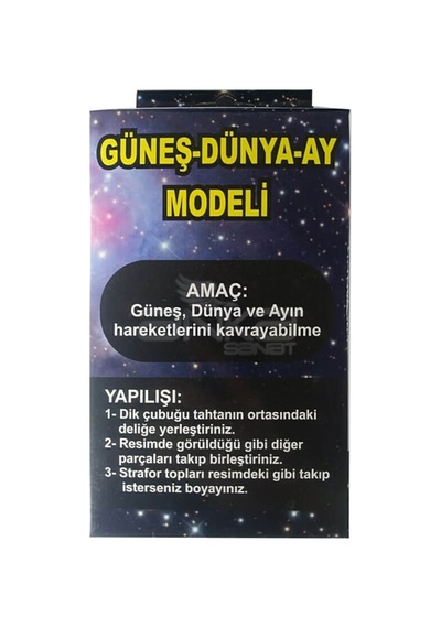 Güneş Dünya Ay Maketi Deney Seti Eğitim Seti