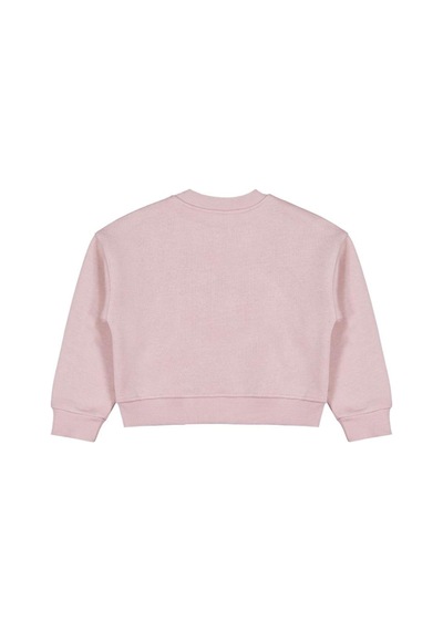 Civil Girls Kelebek Aksesuarlı 2-5 Yaş Sweatshirt Açık Gülkurusu