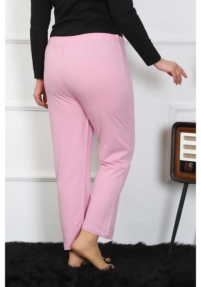 Mtm My The Mall Kadın Büyük Beden Pembe Tek Alt Pijama Pembe