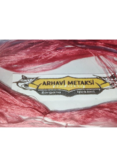 Kırmızı Arhavi Metaksi Saf Zargana İpeği 1 Pakette 5 Adet
