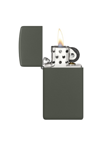 Zippo 1627 Slim Green Matte Çakmak - 1627-108598