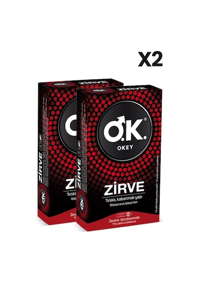 Okey Zirve Prezervatif 10'lu X2 Adet