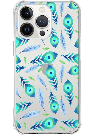 Printify Apple Uyumlu iPhone 13 Pro Max Devil Eye 3 Baskılı Şeffaf Köşe Korumalı Antişok Kılıf 0166c
