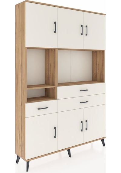 Arges Dolap 9 Raflı 3 Çekmeceli 6 Kapaklı 132x30x195 Çam-ayta... Çam Arges Dolap 9 Raflı 3 Çekmeceli 6 Kapaklı 132x30x195 Çam-ayta... Çam