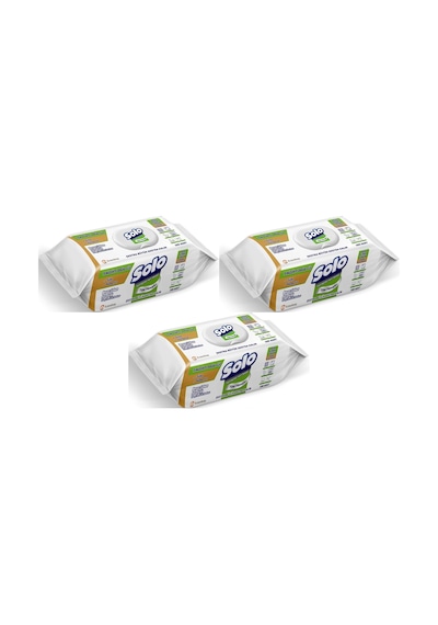 Solo Yüzey Temizlik Havlusu - 100 Yaprak Beyaz Sabun Ferahlığı 3'lü Set