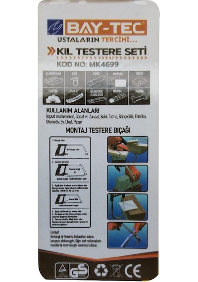 Bay-tec Kıl Testere Seti Mk4699