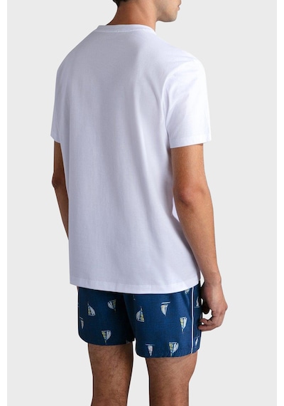 Paul & Shark Erkek T Shirt 24411073 010 Beyaz Beyaz