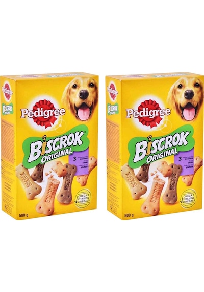 Pedigree Biscrok Köpek Ödül Bisküvisi 2 x 500 G