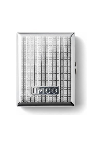 Imco Logolu Kısa Metal Sigara Tabakası 18 Li Gümüş