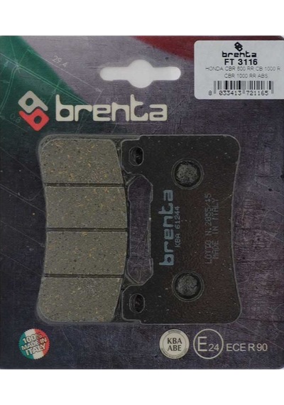 Honda Cbr 1000 Rr Ön Fren Balata Brenta Made İn İtaly
