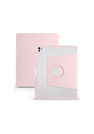 Apple Uyumlu iPad Pro 12.9 3./4./5./6. Nesil Kılıf Termik Kalem Bölmeli Dönebilen Standlı Kılıf 2018-2022