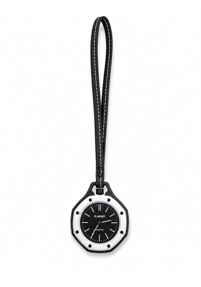 Duostyle 2'si 1 Arada Analog Kol Saati Ve Çanta Saati Silikon Kordonlu Unisex Siyah