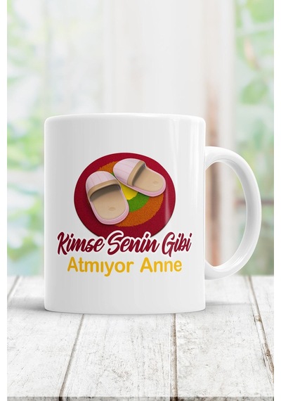 Kimse Senin Gibi Atmıyor Anne Kupa Bardak Beyaz