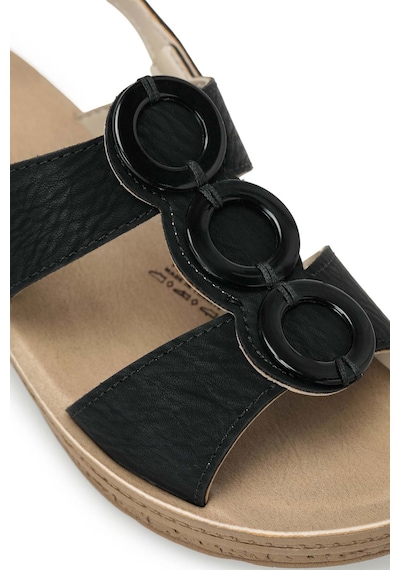 Polaris 409036.z Siyah Kadın Comfort Sandalet 409036.z6fx 000000000102251139