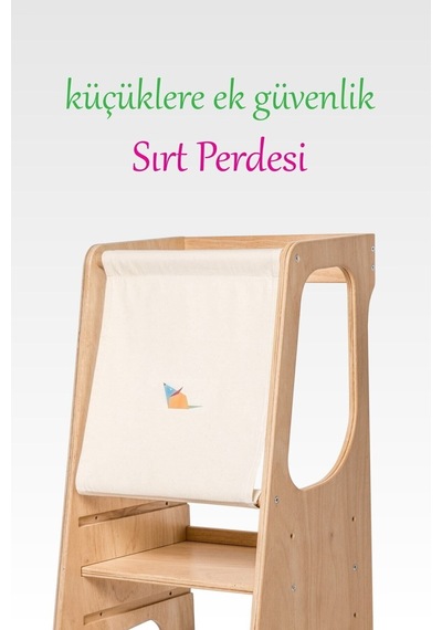 Montessori Öğrenme Kulesi Huş Ahşap - Doğal Diğer