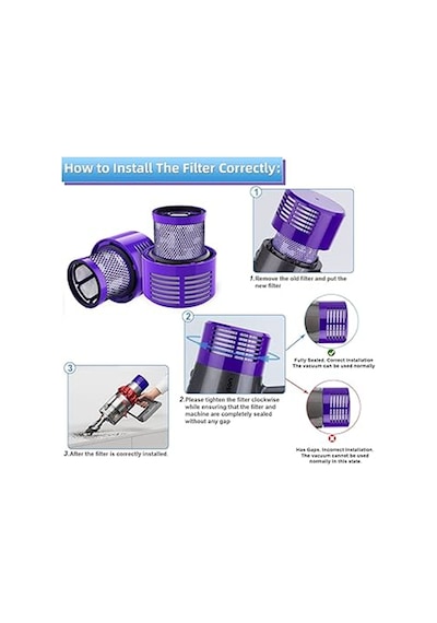 Dyson V10 Sv12 Cyclone Uyumlu Hepa Filtre 1 Adet