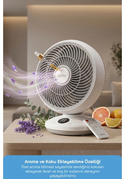 Sinbo Sf-7702 Masaüstü Vantilatör Fan Beyaz