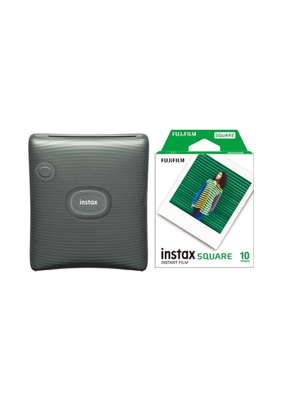 Fujifilm Instax Sq Link Ex D Akıllı Telefon Yazıcısı + 10'lu Film Yeşil