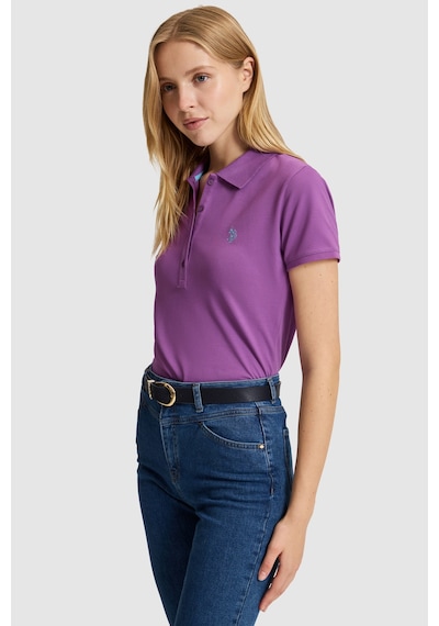 U.S. Polo Assn. U.s. Polo Assn. Kadın Menekşe Tişört Basic 50321818-vr037 Menekse