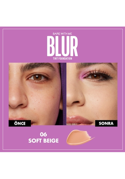 Nyx Professional Makeup Blur Tint Ciltte Filtre Etkili Fondöten - 06 Soft Beige