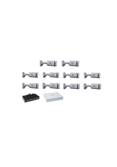 Aprox 10 Lu Warmled Sesli Ip Kamera Seti