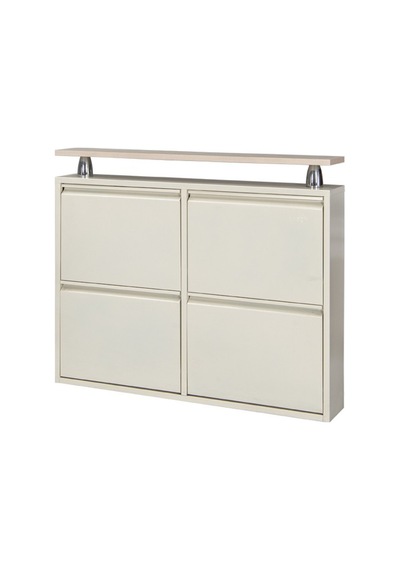 Kaser Metal Krem Ayakkabılık 2+2