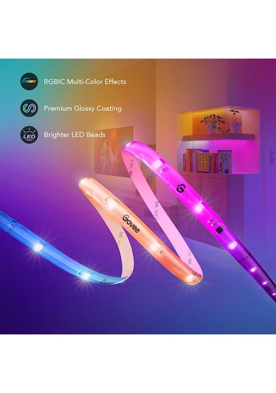 Govee Rgbıc Wifi + Bt Led Şerit Kaplamalı 5m