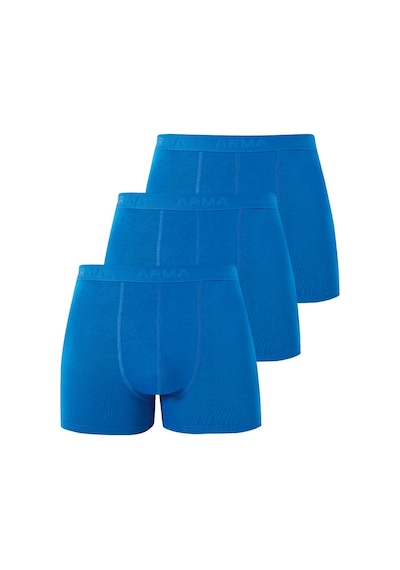 Arma Yıldız Erkek Mavi Bambu Boxer 3'lü Paket Mavi