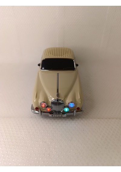 Nostaljik Radyo Oyuncak Araba Müzik Çalar Bluetooth Hoparlör Usb Tf Aux Sd Kart Ses Bombası - Gri- T