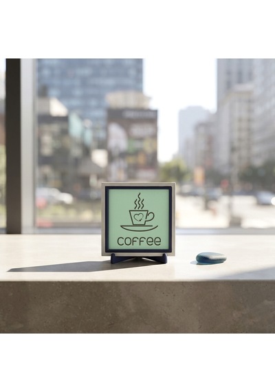 Kalp Figürlü Modern Coffee Dekoratif Parça, Çalışma Masanıza Neşe Katan Aksesuar 10x10 Cm