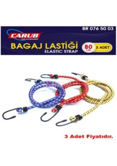 Carub 3'lü Bagaj Ahtapotu Bagaj Lastiği Gergi Lastiği Bagaj Ekip