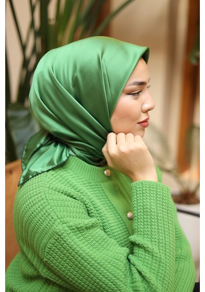 Silk Home Düz Micro Saten Eşarp 28012-14 Siyah