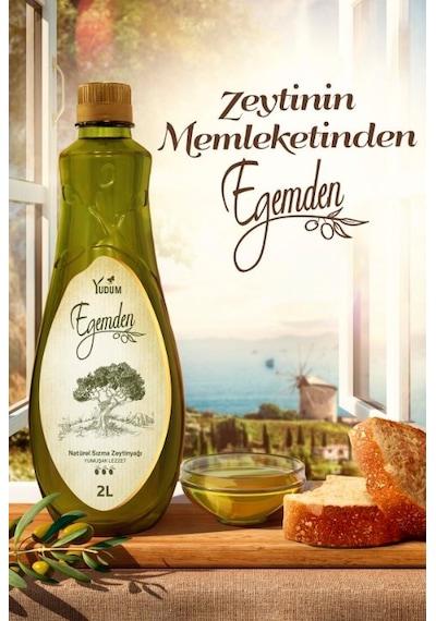Yudum Naturel Sızma Zeytinyağı Yumuşak Lezzet Pet 2 L