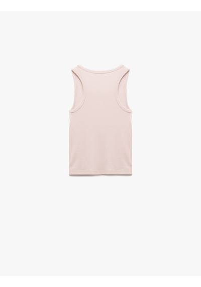 Koton Dar Kesim Bisiklet Yaka Kaşkorse Basic Kolsuz Atlet Pembe 5sal30183ık Gül