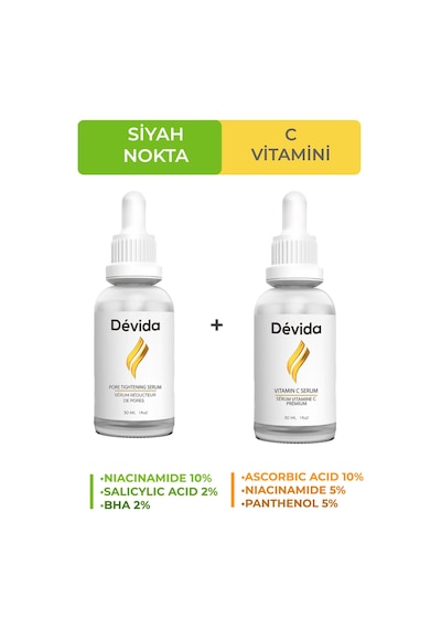 Siyah Nokta Gözenek Sıkılaştırıcı Ve C Vitamini 2'li Bakım Seti